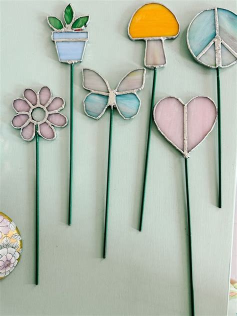 diy garden stakes|DIY Stained Glass Garden Stakes: Add a Pop of Color to Your Outdoor S.